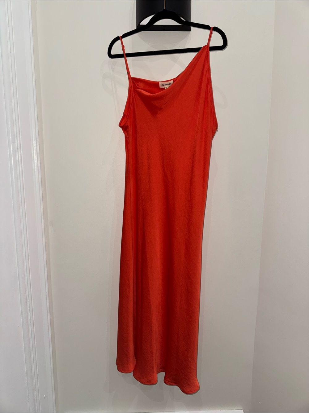 Open Edit Women's Slip Dress in Bright Orange